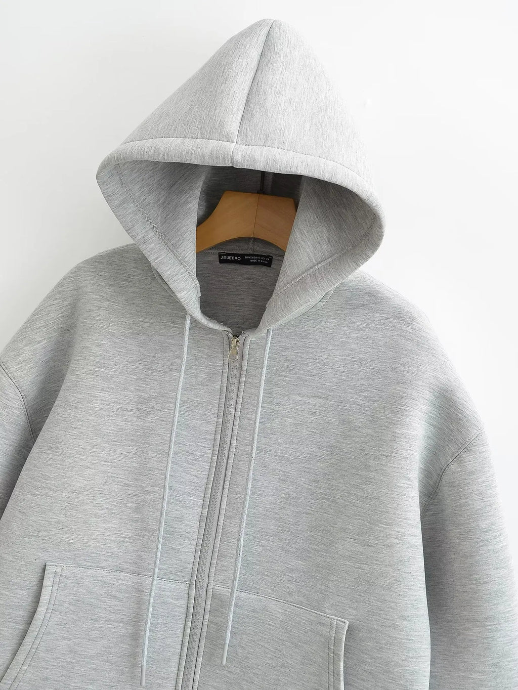 Women's Gray Zip-Up Jacket