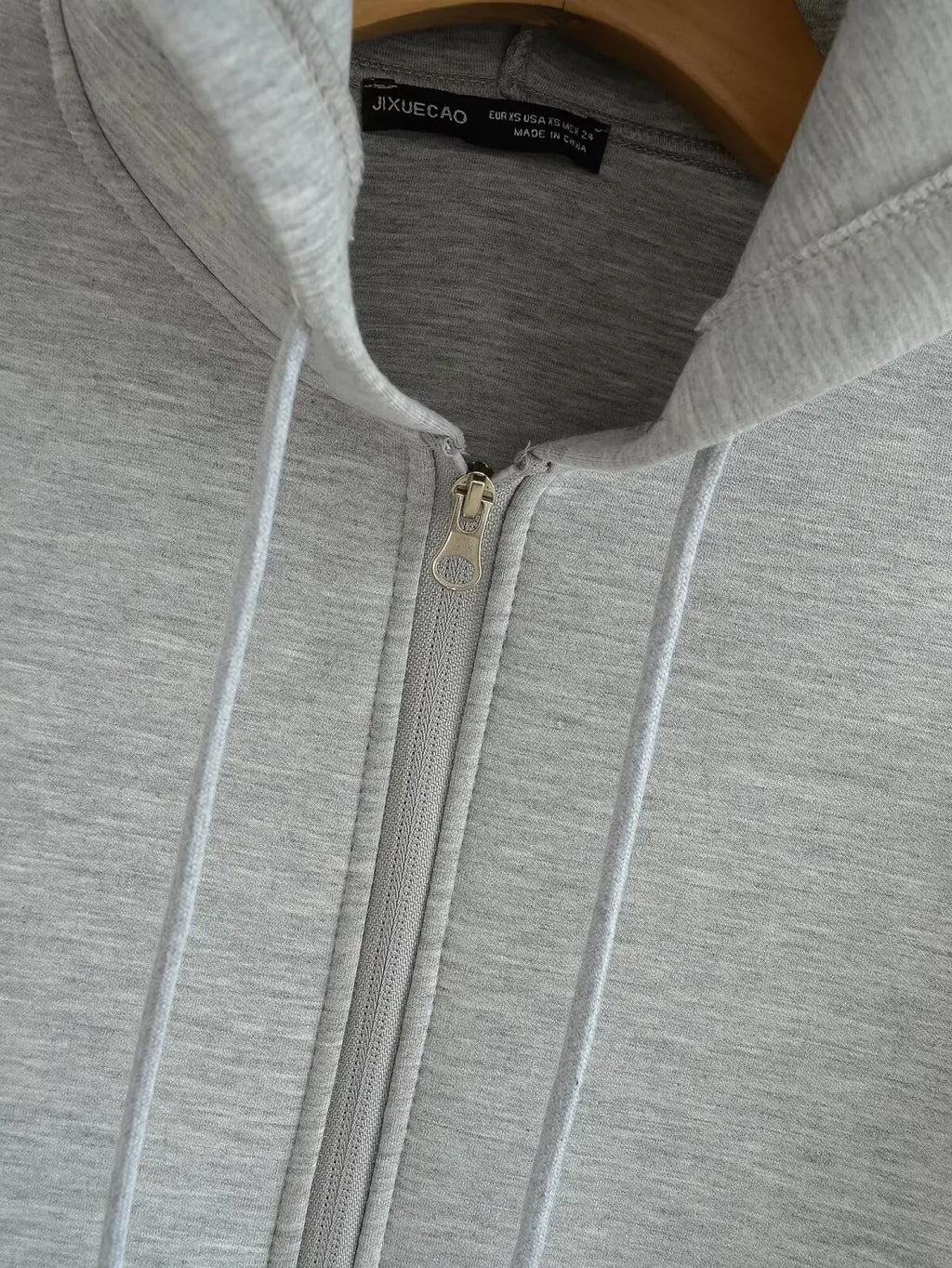 Women's Gray Zip-Up Jacket