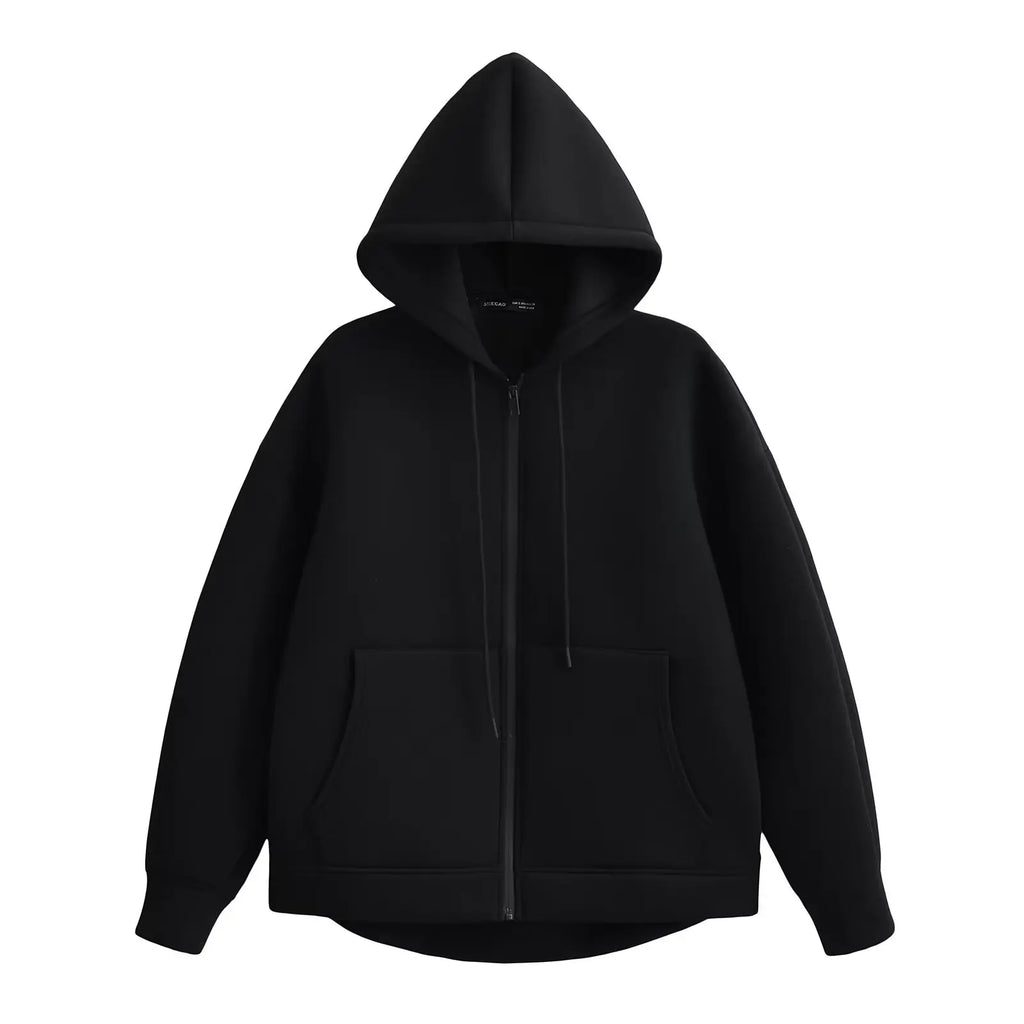 Women's Gray Zip-Up Jacket