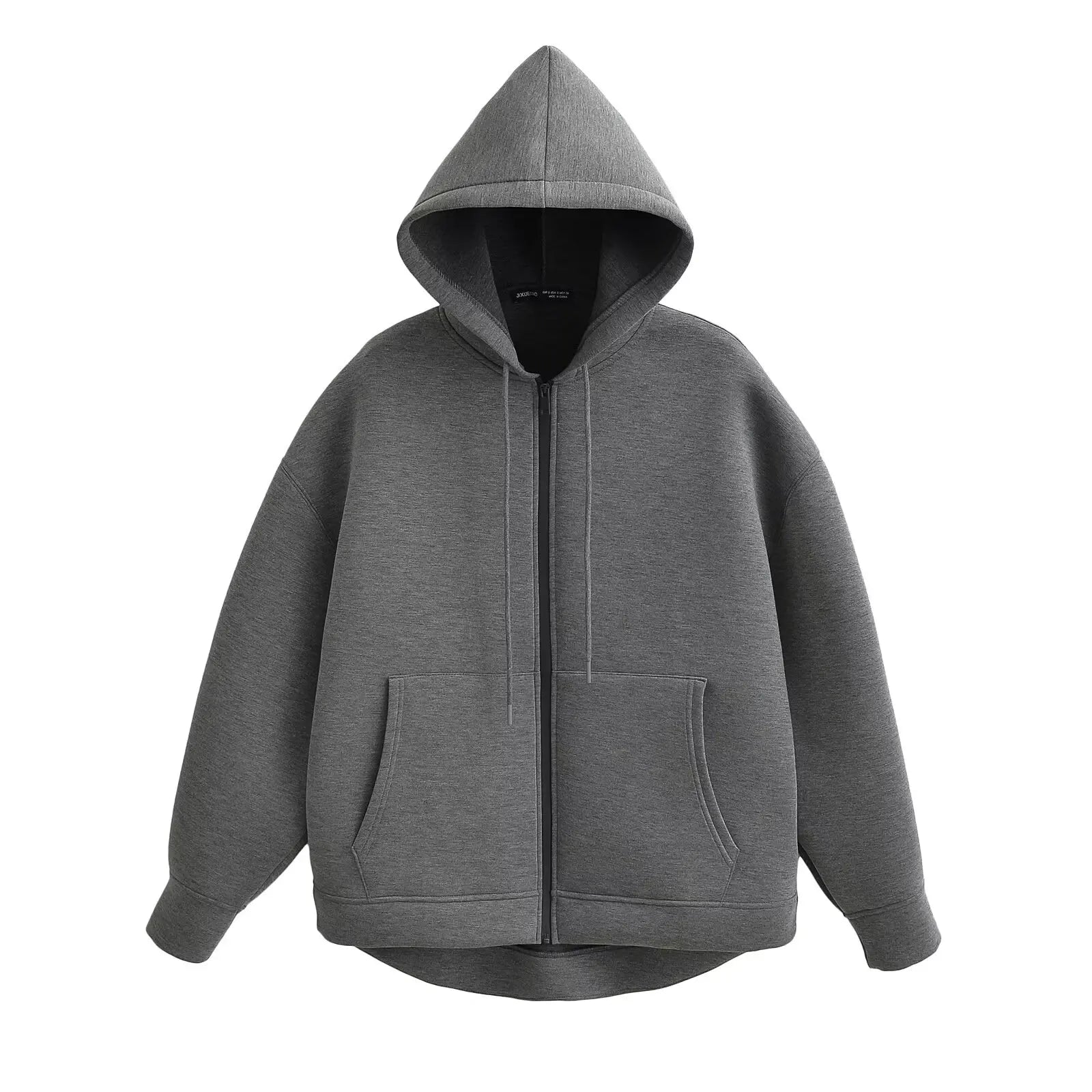 Women's Gray Zip-Up Jacket