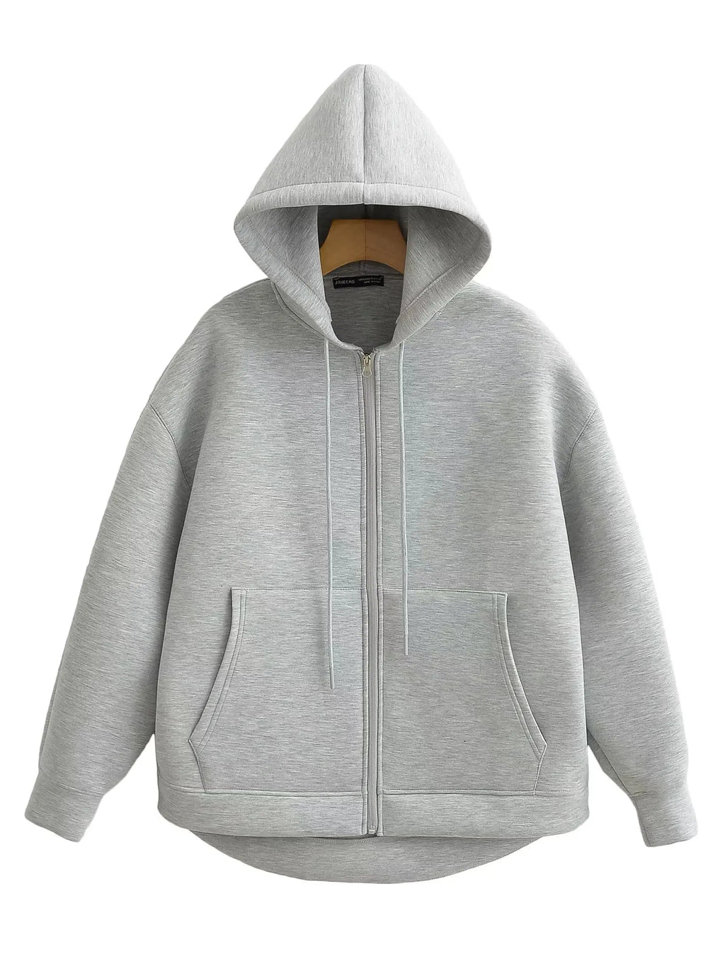 Women's Gray Zip-Up Jacket